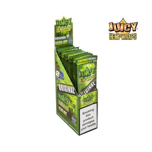 Blunt de cânhamo Original Caixa com 25 pacotes | JUICY JAY'S