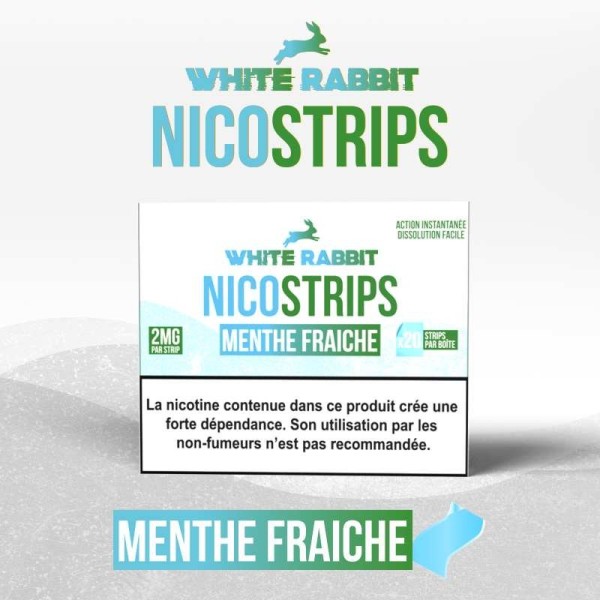 Weißer Hase Nicostrips Frische Minze 2mg