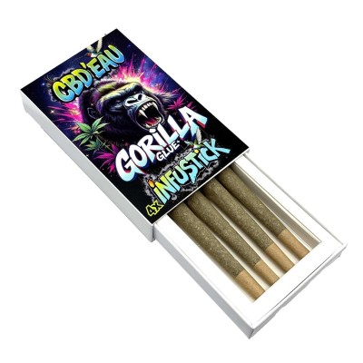 Lote de 4 Infustick CBD 7% Gorilla Glue | CBD'EAU Lote de 4 Infustick CBD 7% Gorilla Glue | CBD'EAU