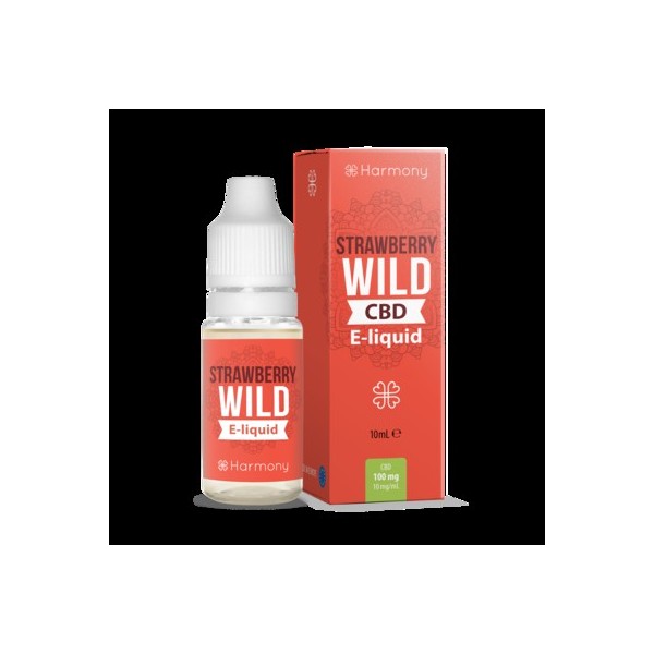 E-líquido CBD Strawberry Wild Harmony sem nicotina