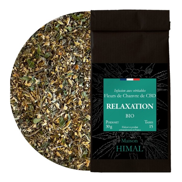 Infusión de CBD orgánico para relajación - a granel | MAISON HIMAL