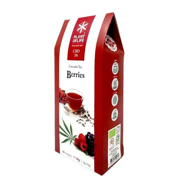 Chá de CBD orgânico com frutas vermelhas | PLANT OF LIFE