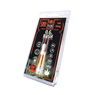 CBD OG Kush E-liquid Cartridge | PLANT OF LIFE Nicotine-Free CBD OG Kush E-liquid Cartridge | PLANT OF LIFE Nicotine-Free