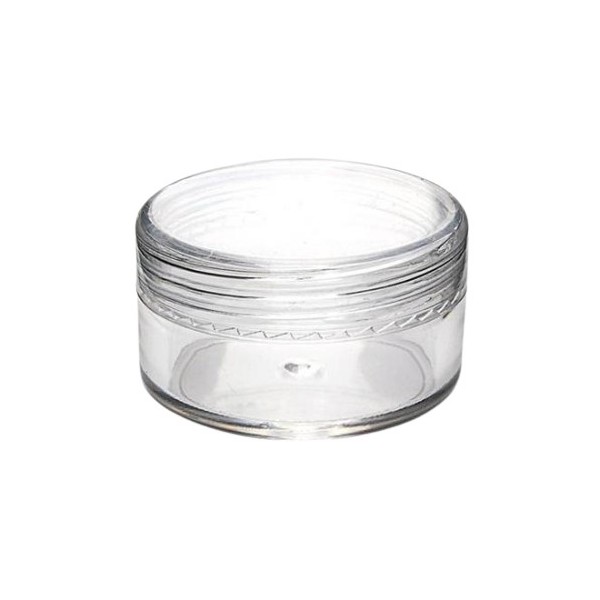 Pote transparente com tampa de rosca 7ml - 50 unidades