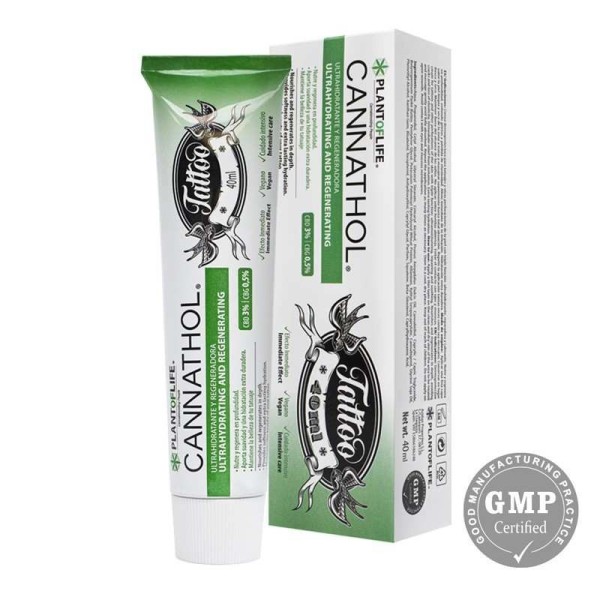 Crema per la cura dei tatuaggi con CBD e CBG | CANNATHOL, PLANT OF LIFE