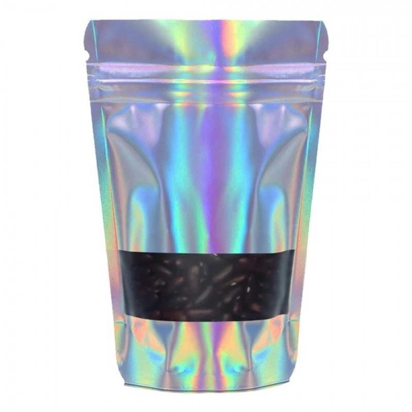 Holographische Aluminium-Tasche 8x13x5cm - 100 Stück