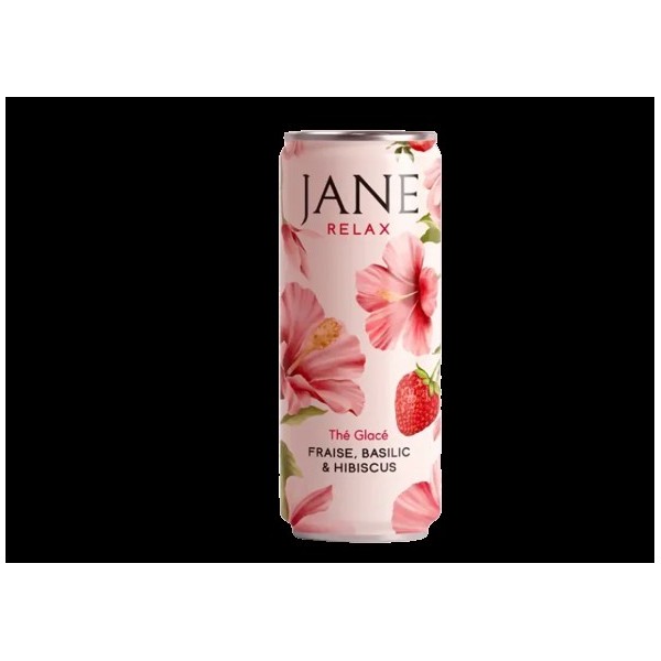 Chá CBD hibisco morango manjericão orgânico | JANE