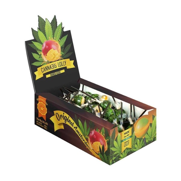 Piruleta de cannabis con sabor a mango - 70 unidades | MULTITRANCE