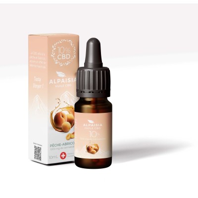 Óleo CBD 10% broad spectrum pêssego e damasco | ALPAISIA Óleo CBD 10% broad spectrum pêssego e damasco | ALPAISIA