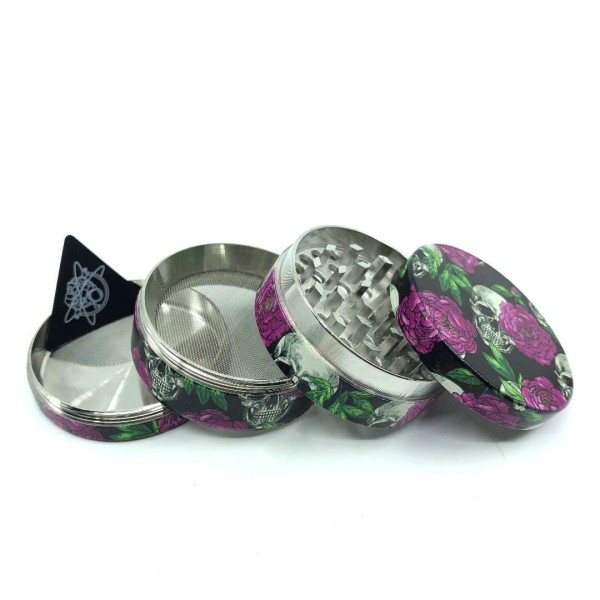 Grinder 50mm teschio e fiori | CHAMP HIGH