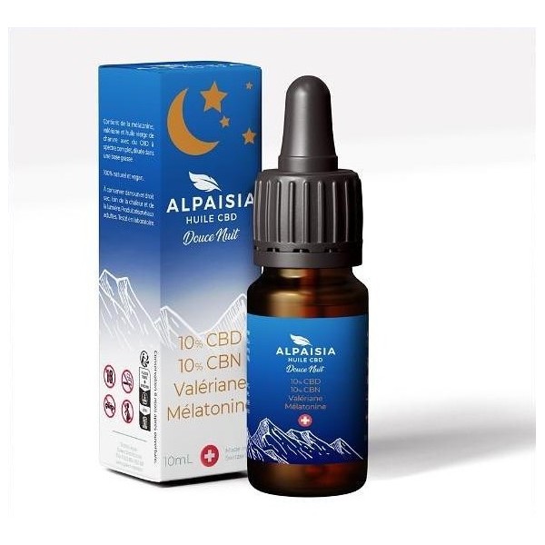 Olio CBD 10% full spectrum dolce notte | ALPAISIA
