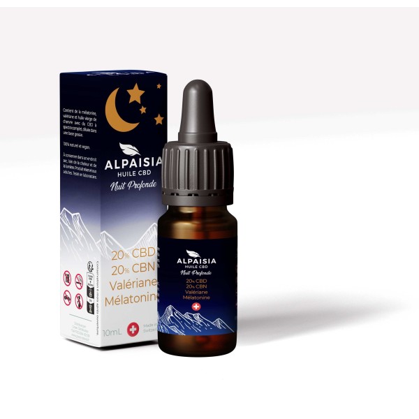 Óleo CBD 20% full spectrum noite profunda | ALPAISIA