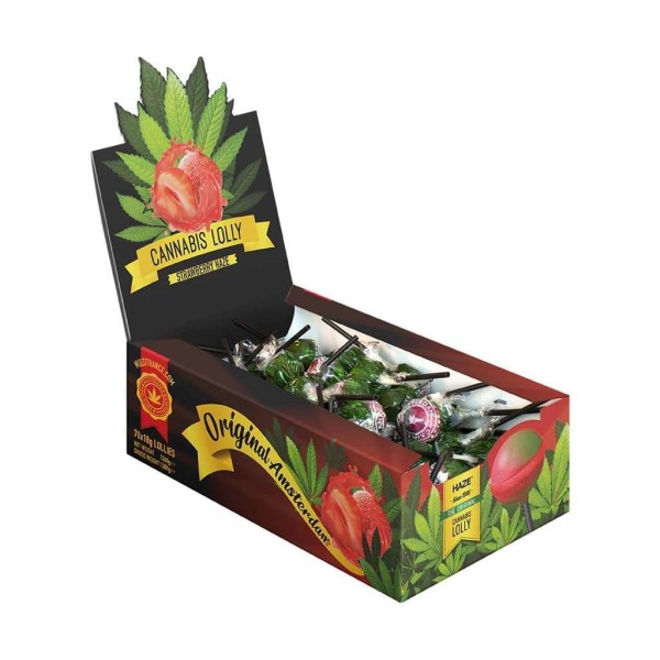 Chupeta de cannabis morango - 70 unidades | MULTITRANCE