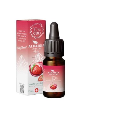 Óleo CBD 10% broad spectrum morango | ALPAISIA Óleo CBD 10% broad spectrum morango | ALPAISIA