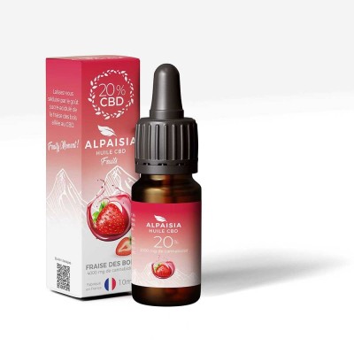 Óleo CBD 20% espectro amplo sabor morango | ALPAISIA