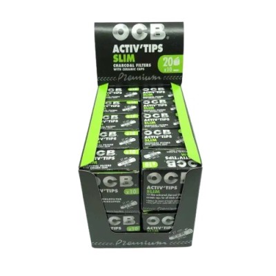 Filtri ai carboni attivi slim x 10 - confezione da 20 | OCB Filtri ai carboni attivi slim x 10 - confezione da 20 | OCB
