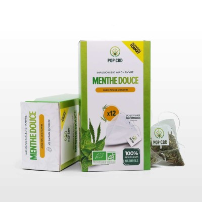 Organic CBD peppermint tea - teabags | POP CBD Organic CBD peppermint tea - teabags | POP CBD