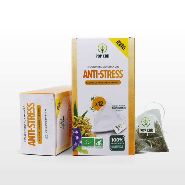 Bio CBD-Tee gegen Stress - Teebeutel | POP CBD