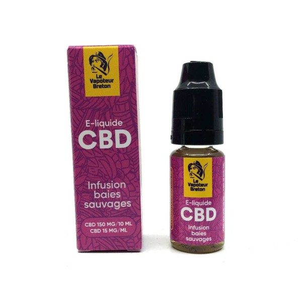 E-líquido CBD frutas silvestres 150mg | LE VAPOTEUR BRETON sem nicotina