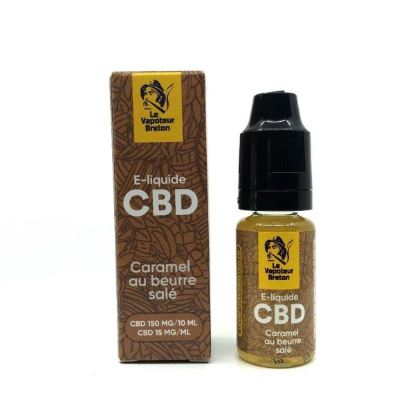 CBD caramel e-liquid 150mg | LE VAPOTEUR BRETON nicotine-free