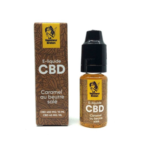 E-líquido CBD caramelo 450mg | LE VAPOTEUR BRETON sem nicotina