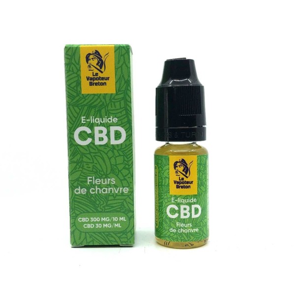 E-líquido CBD flores de cânhamo 300mg | LE VAPOTEUR BRETON sem nicotina