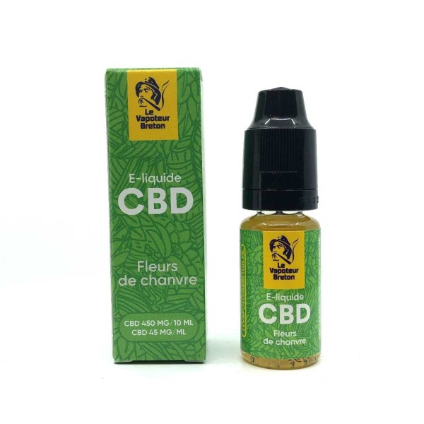 E-líquido CBD flores de cânhamo 450mg | LE VAPOTEUR BRETON sem nicotina