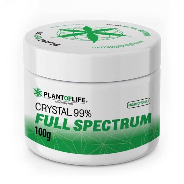 Cristais de CBD 99% espectro completo 100g | Plant of Life