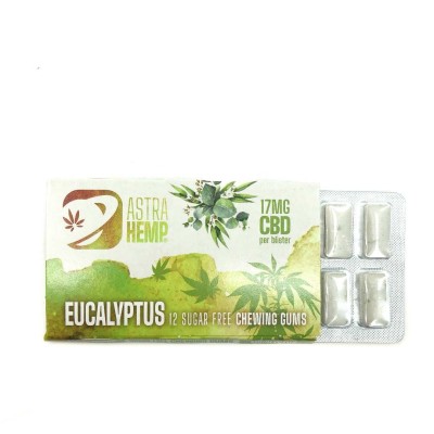 Chewing-gum CBD eucalipto | ASTRA HEMP