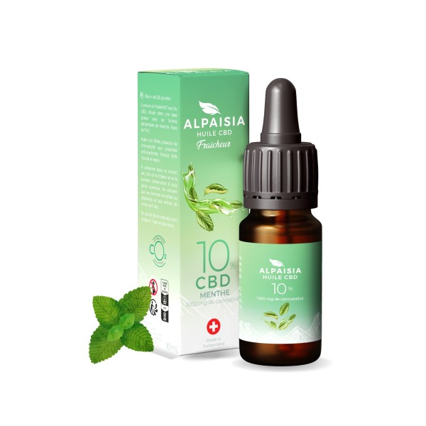 Óleo CBD 10% broad spectrum menta | ALPAISIA