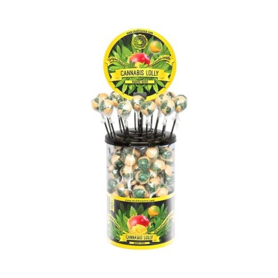 Cannabis Lollipop Mango - 100 pcs | MULTITRANCE Cannabis Lollipop Mango - 100 pcs | MULTITRANCE