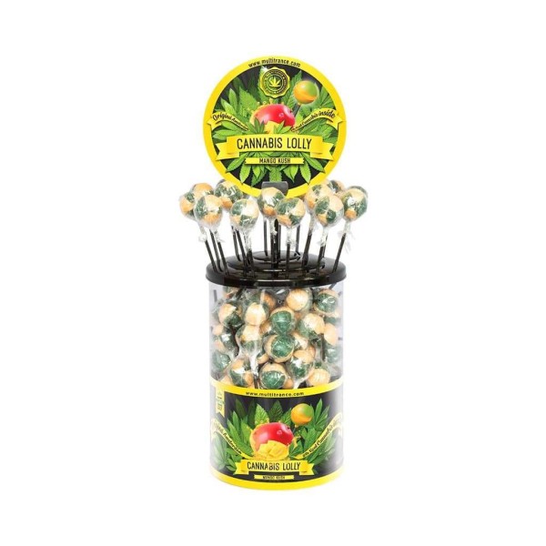 Lecca-lecca alla cannabis e mango - 100 pezzi | MULTITRANCE