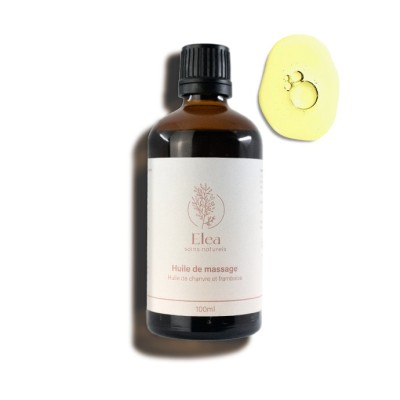 Olio da massaggio canapa e lampone | ELEA Olio da massaggio canapa e lampone | ELEA