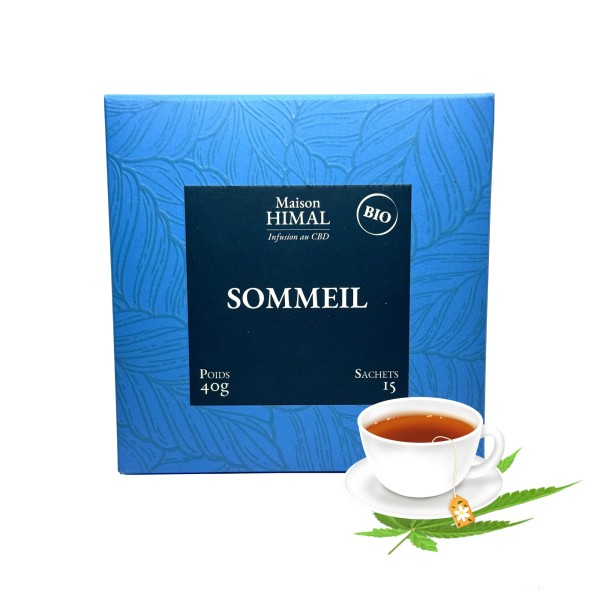 Chá de ervas CBD orgânico para dormir | MAISON HIMAL