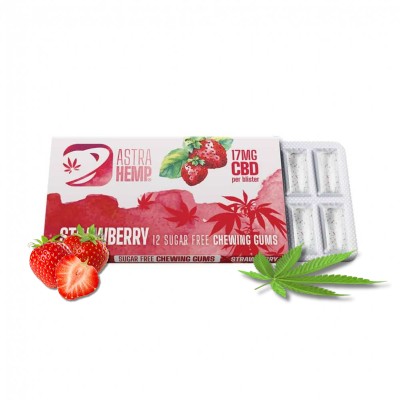 Chiclete CBD morango | ASTRA HEMP