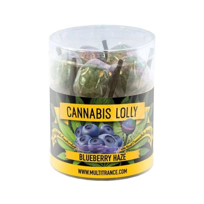 Lutscher mit Cannabisgeschmack Blaubeere - 10 Stück | MULTITRANCE Lutscher mit Cannabisgeschmack Blaubeere - 10 Stück | MULTITRANCE