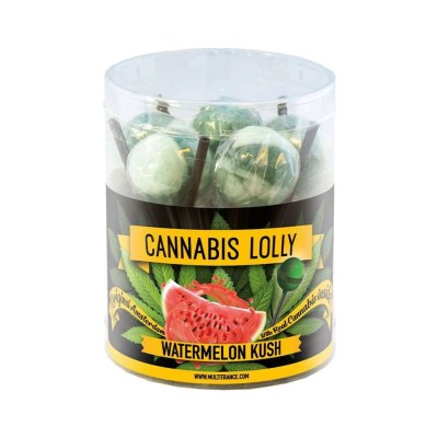 Chupa-chupa cannabis melancia - 10 unidades | MULTITRANCE Chupa-chupa cannabis melancia - 10 unidades | MULTITRANCE