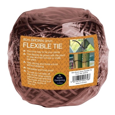 80m Flexible brown cord 3mm 80m Flexible brown cord 3mm
