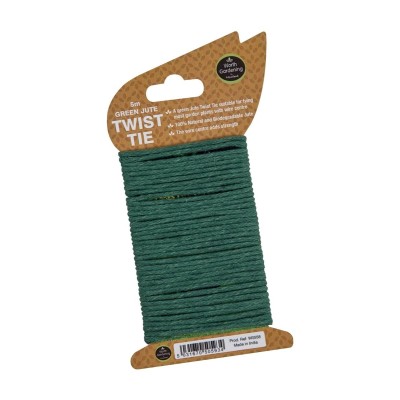 Corda intrecciata di juta verde 5m Corda intrecciata di juta verde 5m