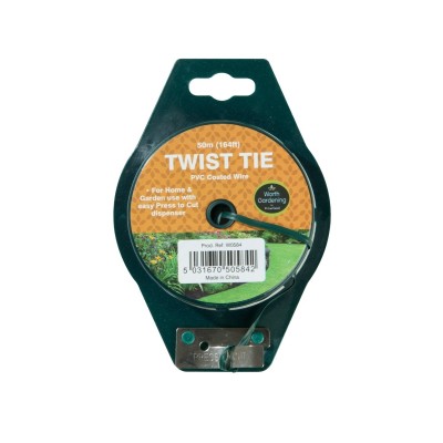 Plastic-coated twisted wire 50m