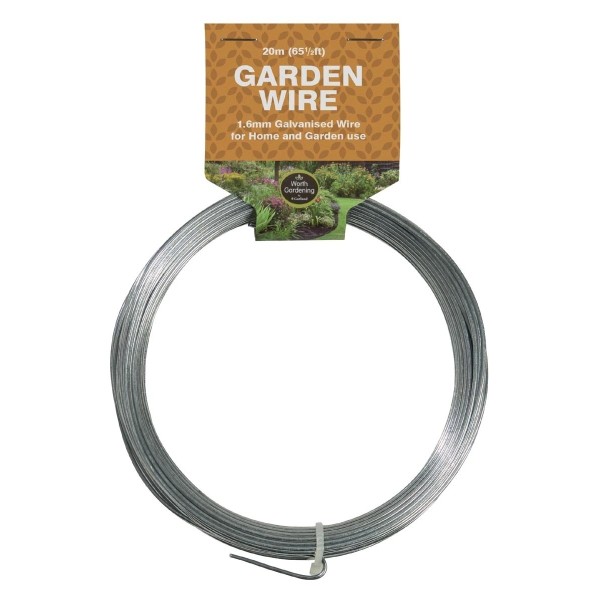 20 m de alambre para jardín galvanizado de 1,6 mm