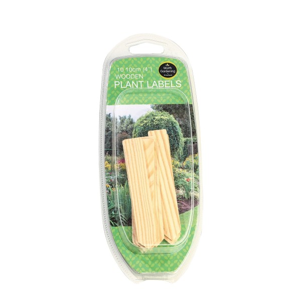 Etichette per piante in legno da 10 cm