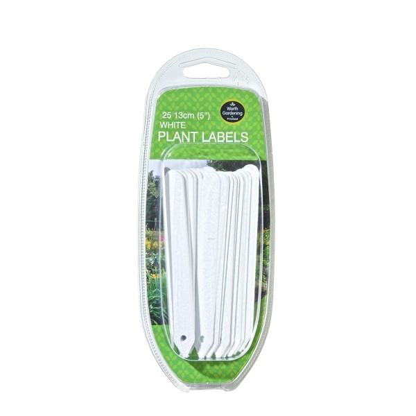 Weiße Pflanzenetiketten 13cm 25er Set