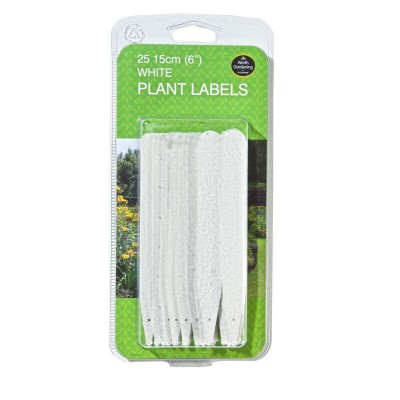 Weiße Pflanzenetiketten 15cm Set von 25 Weiße Pflanzenetiketten 15cm Set von 25