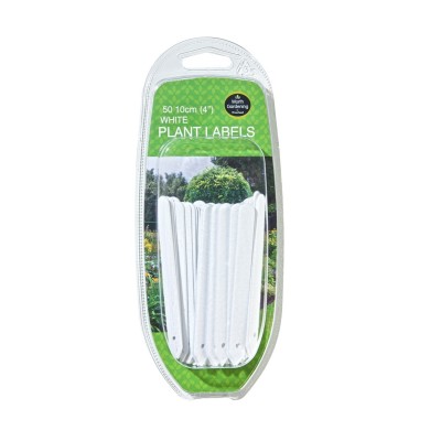 Weiße Pflanzenetiketten 10cm 50er Set Weiße Pflanzenetiketten 10cm 50er Set