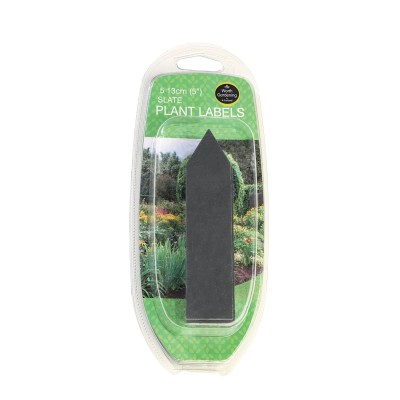 Slate Plant Labels 13 cm Set of 5 Slate Plant Labels 13 cm Set of 5