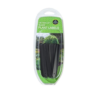 Etiquetas para plantas pretas 10cm conjunto de 25
