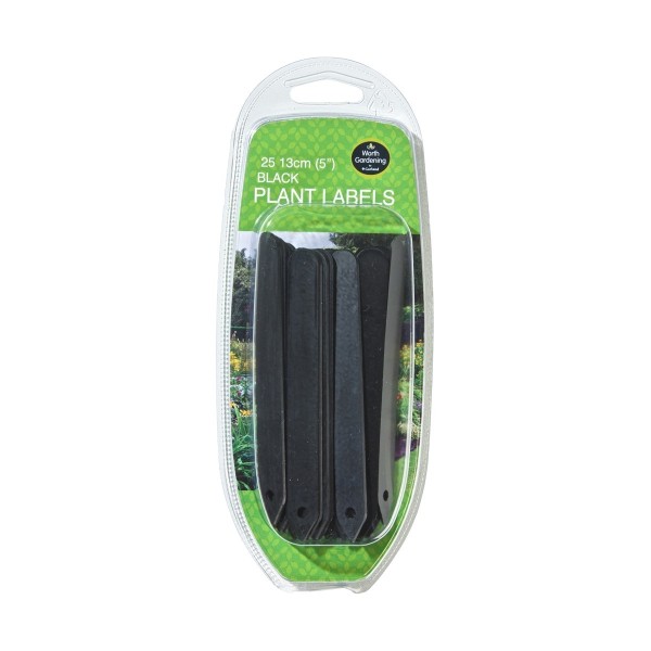 Etichette per piante nere 13cm set da 25