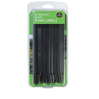Etichette per piante nere 20cm set da 20 Etichette per piante nere 20cm set da 20