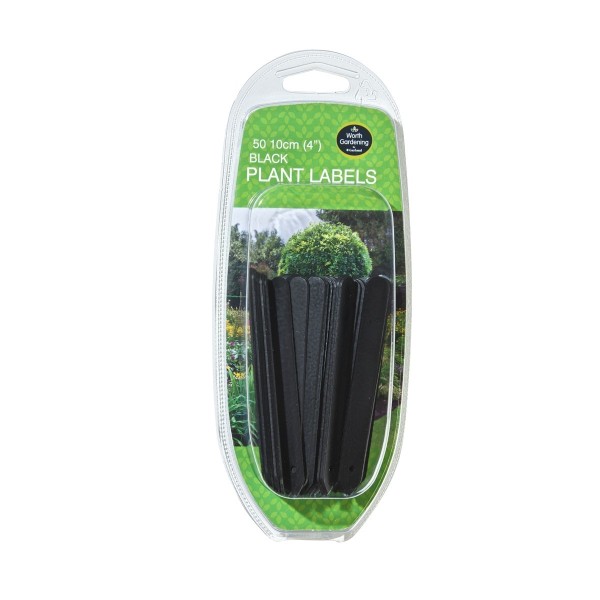 Etichette per piante nere 10cm set da 50